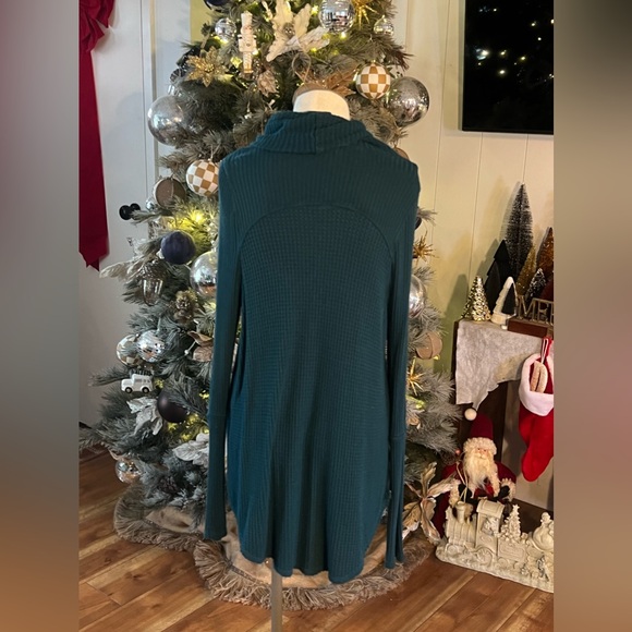 Free People Turquoise Sweater Turtleneck - Picture 2 of 3